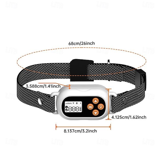 Dog Wireless Fence Portable Lightweight Durable Plastic Black 1 PC