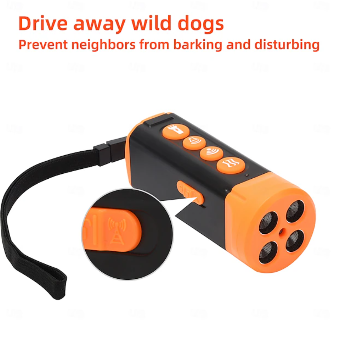 Ultrasonic Dog Bark Control Device SU40 High-Power Dog Repellent with LED light