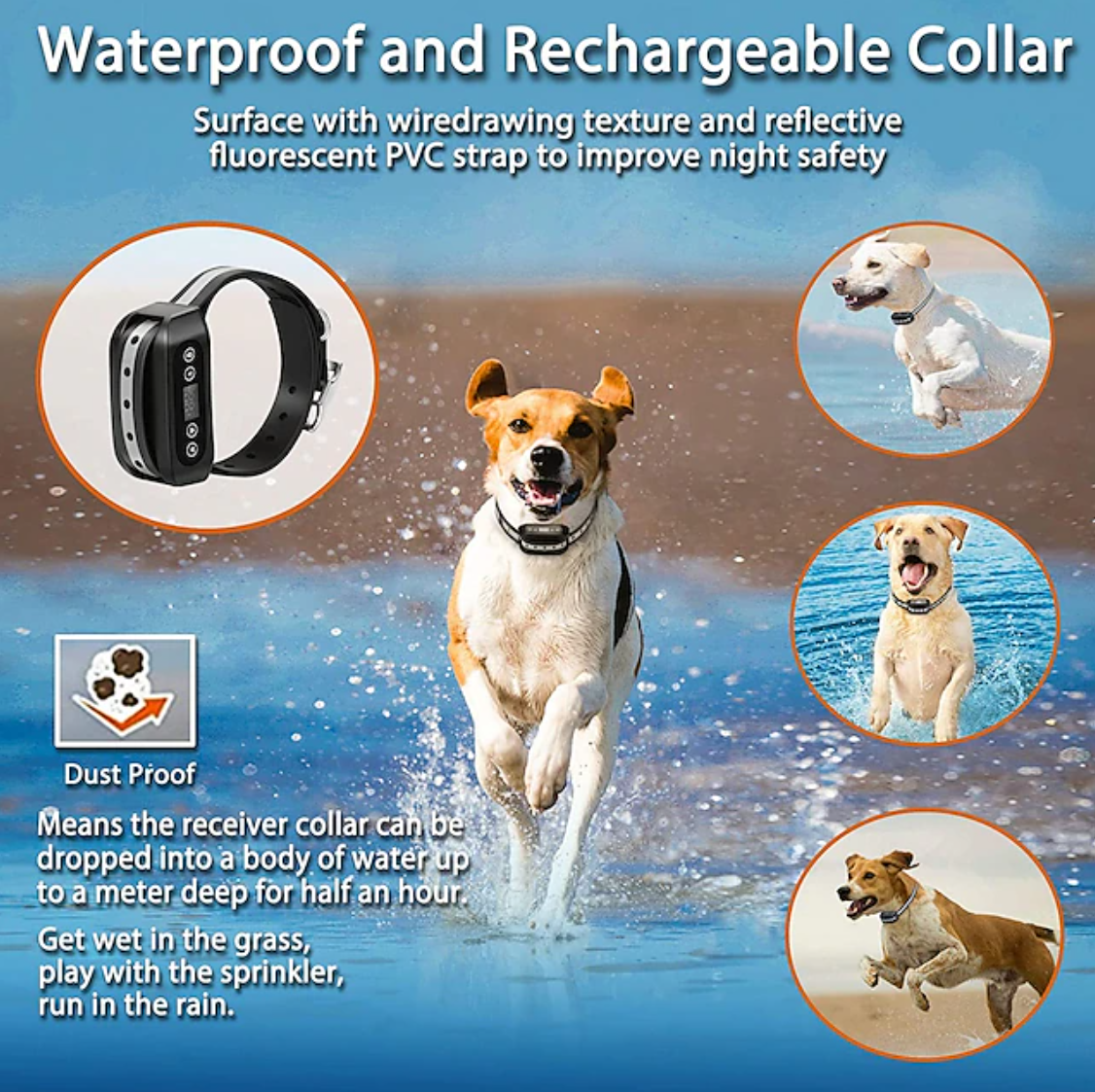 GPS Radio Powered Dog Fence Collar System Secure Dog Fence System (New 2025)