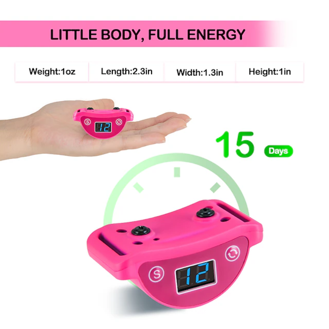 Pink Cat Stop Barkfor Cats Prevent Meowing 5 Levels of Progressive Training