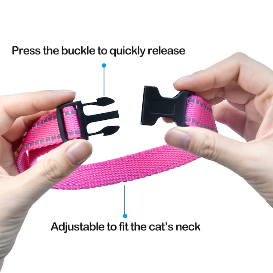 Pink Cat Stop Barkfor Cats Prevent Meowing 5 Levels of Progressive Training