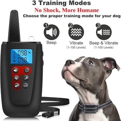 Non-Vibrating Dog Training Collar 3300 Foot Range Beeping Vibrating Pet Trainer